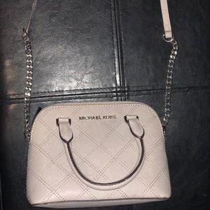 Michael Kors grey crossbody purse
